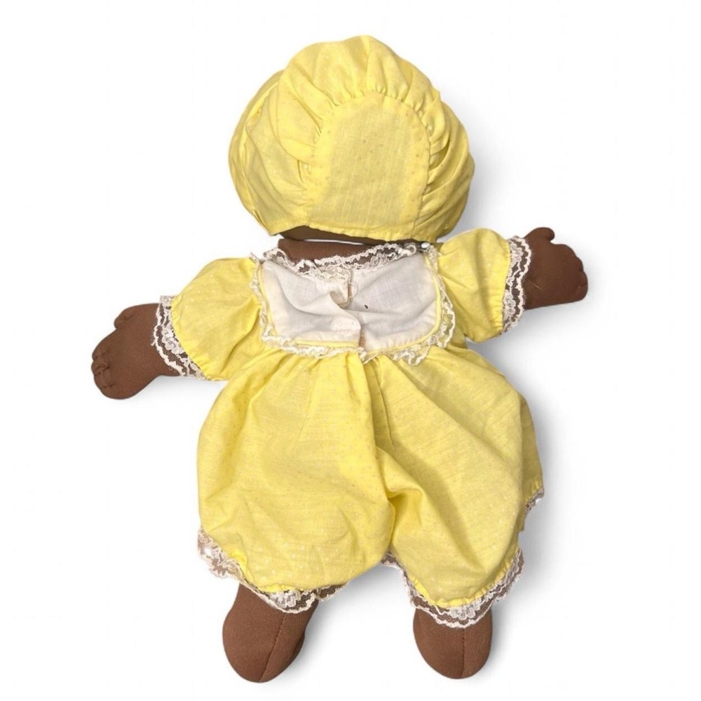 Vintage 1985 African American Cabbage Patch Doll by Coleco with Dress Bonnet - Picture 2 of 8